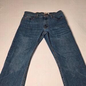 Wrangler Jeans Mens Straight Fit 31x30 Blue Medium Wash Denim 5-Pocket Classic